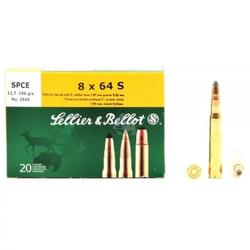 SELLIER&BELLOT 8×64 S SPCE 12,7G GOLYÓS LŐSZER