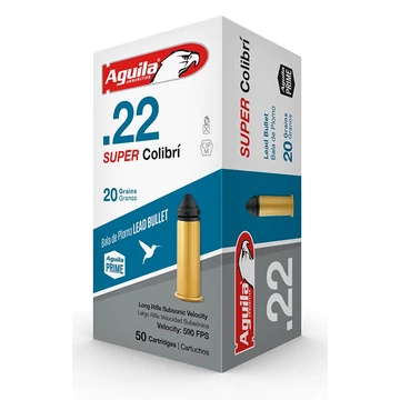 .22 LR Aguila Super Colibri Subsonic 1.3g, 20gr