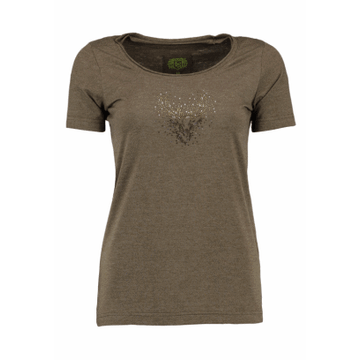 Trachten Női póló-kövekkel -khaki