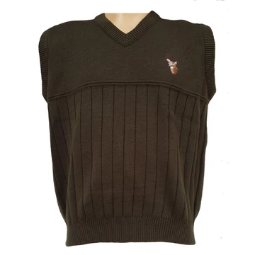 Kötött szarvasos mellény 