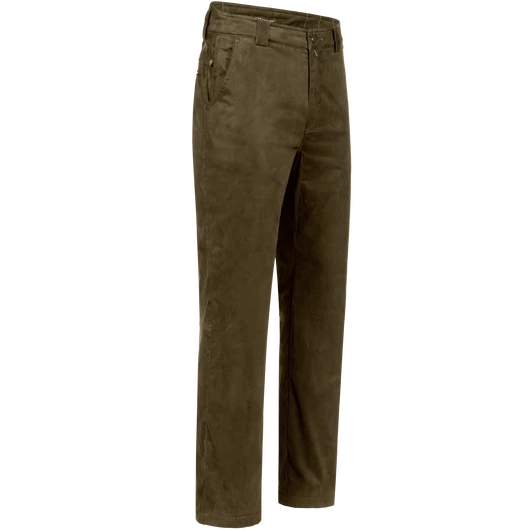 Marlon - Suede Trousers - Brown